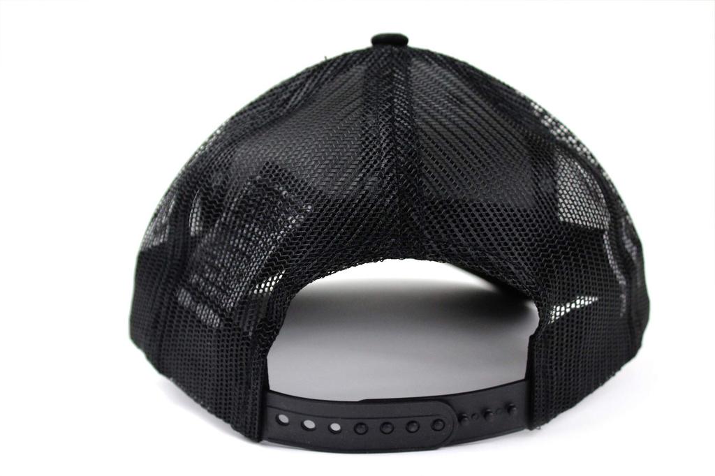 New Era Trucker Cap Low Profile Snapback Black/Black
