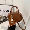 Chic Pu Small Handheld Square Bag For Women Casual Everyday Use With Zipper