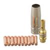 Nozzle Contacts 0.6/0.8/1.0mm 12pcs Accessories Brackets M6x25mm Tip MIG Replace Welding Torch Useful Brand New