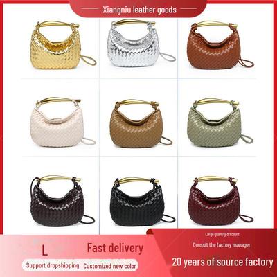 "Stylish Woven Sardine Dumpling Handbag - Hot-Selling Shoulder and Messenger Bag"