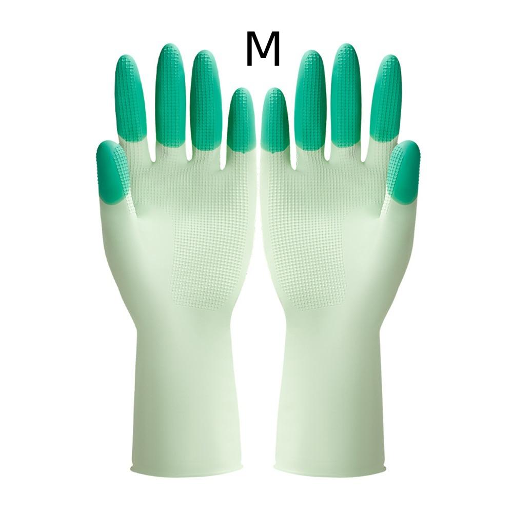 Waterproof Rubber Latex Gloves Thickened Housework Glove New Cuffs Dishwashing Gloves