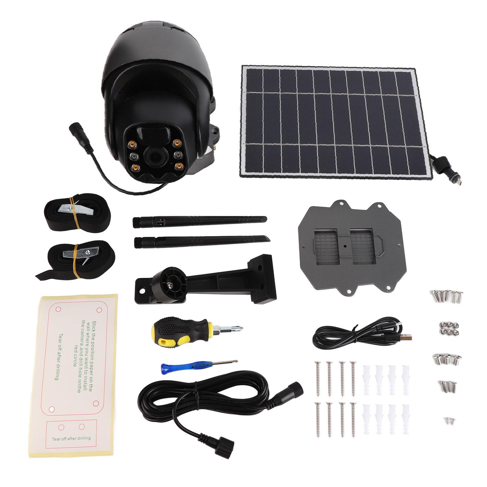 

Solar HD Camera 4G PIR Motion Detection Dual Way Voice Security Camera for Outdoor 1920x1080P