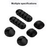 5pcs Cable Cord Wire Organizer Silicone USB Cable Winder Management Clips Self Adhesive for Mouse Keyboard Headset For iPhone