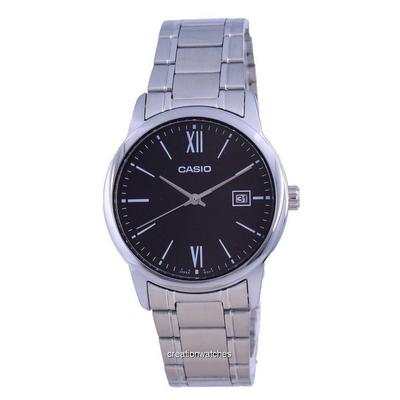 Black Dial Stainless Steel Analog Quartz MTP-V002D-1B3 MTPV002D-1 Meestekell