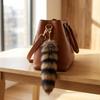 Portachiavi Coda Peluche Coda di Procione Pelosa Portachiavi Coda di Animale Portachiavi Pompon Portachiavi Decorazione Borsa