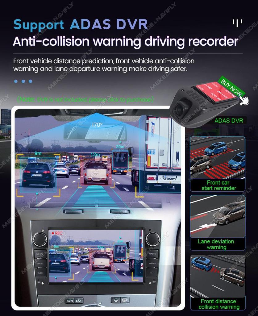 Opel 7" Android GPS Navigator with Reversing Camera (Cross-Border Exclusive, Overseas Version)