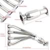 Exhaust Manifolds For BMW Mini Cooper Base S R50 R52 R53 1.6L Engine Silver Long Tube Exhaust Pipe Modification Stainless Steel