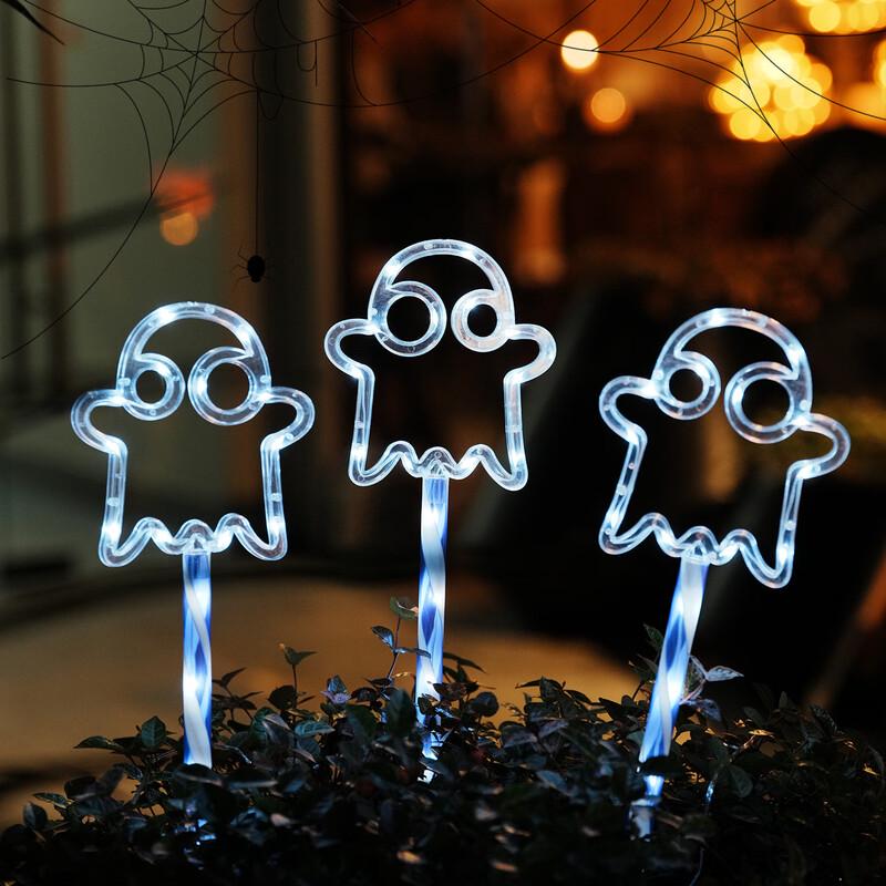 Halloween Pumpkin Ghost Outdoor Ground Light