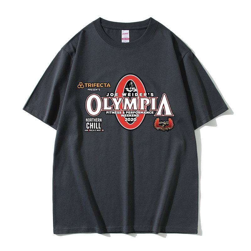 

Olympia Gym Fitness Pump Cover Graphic T-shirt Men Women Fashion Vintage Tshirt Male Casual Cotton Summer Short Sleeve Tees Tops 3XL