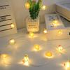 LED Easter Bunny & Egg Copper Wire String Lights