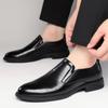 FashionHigh Quality Brand Men's Genuine Leather Shoes Glossy Business Shoes Men's Conference Formal Shoes Casual Loafers for men