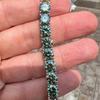 Bracelets Tennis Moissanite Verte Originaux pour Femmes Hommes Diamant de Laboratoire avec GRA Bijoux de Mariage Bracelet en Argent 925