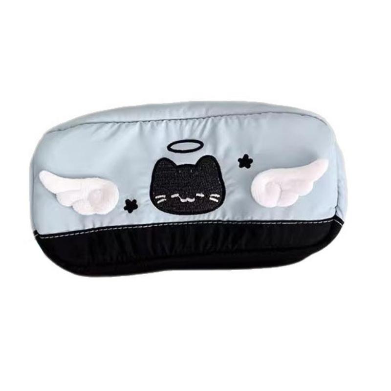 

Cute Cartoon Angel Cat Printed Pencil Case Student Stationery Back To School Storage Bag School Supplies Pen Stationery Gifts