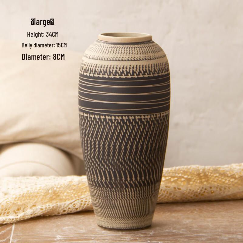 Ruijie Jingdezhen New Chinese Ceramic Carved Vase