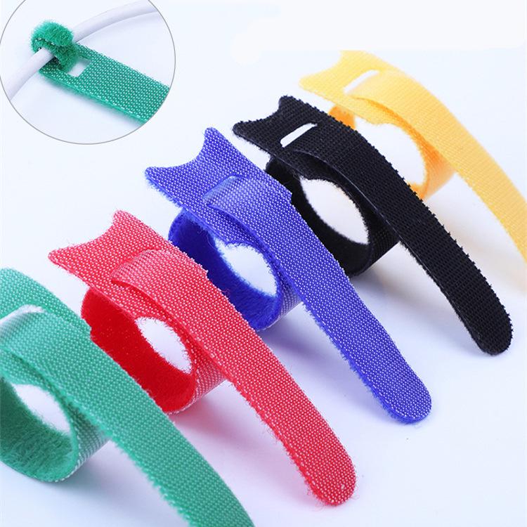 Manufacturer Spot Magic Tape: Self-Adhesive Nylon Hook & Loop Cable Ties for Data, Cord, and Plant Management.