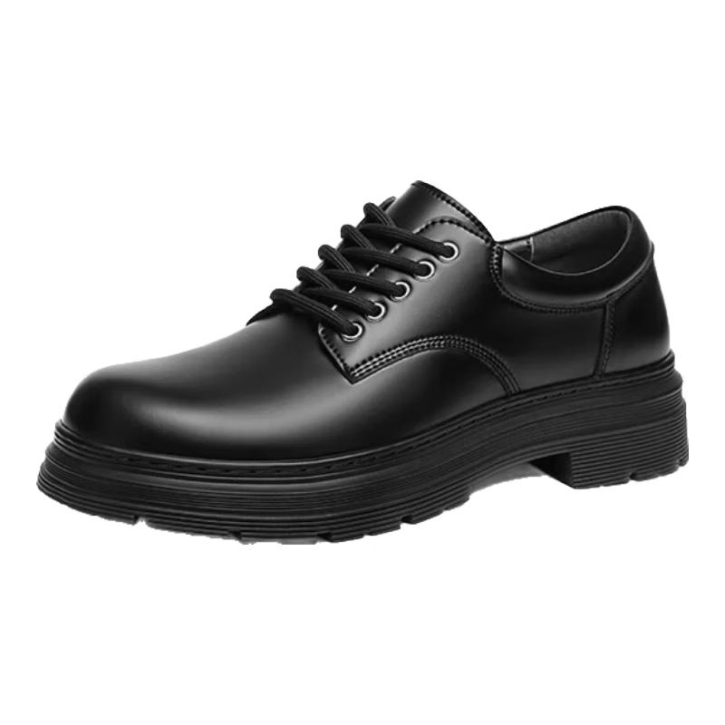 Red Dragonfly Men s Thick Sole Height-Increasing Derby Shoes WTA44069 EU 39
