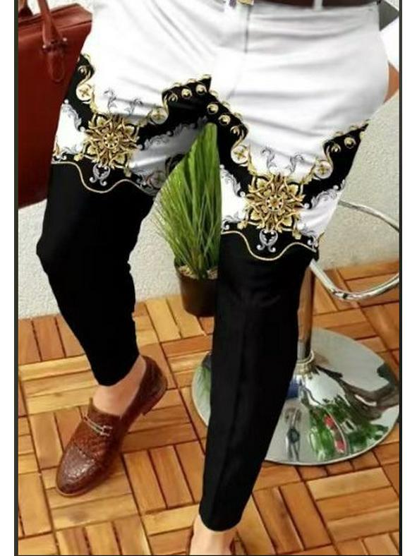 2025 Μπεστσέλερ Ανδρικό Καρό Ψηφιακό Μοτίβο Επαγγελματικό Καθημερινό Παντελόνι