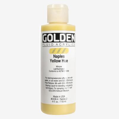 Golden : Fluid Acrylic Paint : 119ml (4oz) : Naples Yellow Hue