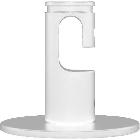 Modern Ceiling Hook - Round Metal Swag Pendant Clip (White) белый