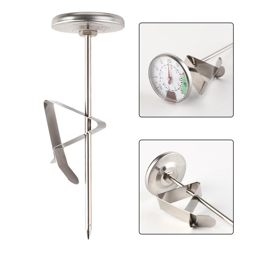 Milk Frothing Thermometer 2Pcs for Coffee and Chocolate with Stainless Steel and Easy Read Dial with Temperature Markings