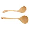 2 STÜCK Holzlöffel Schöpfkelle zum Kochen Langer Griff Küchenservierlöffel Suppenkelle Kochutensil