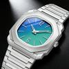 Fashionable Light Luxury Quartz Man Clock Waterproof Plastic Dial  Watches For Men Luxury Business Men Wristwatch