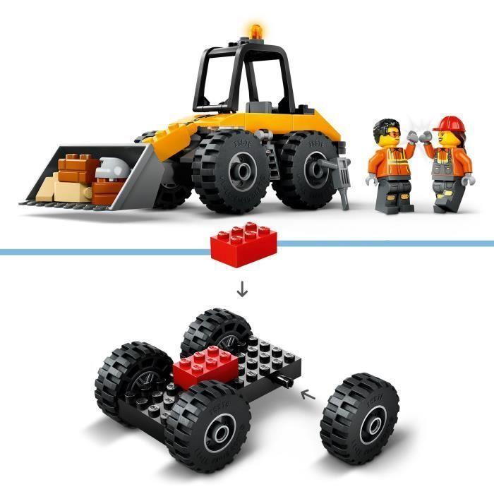 LEGO City 60450 Žlutý stavební nakladač - Stavebnice pro děti od 4 let