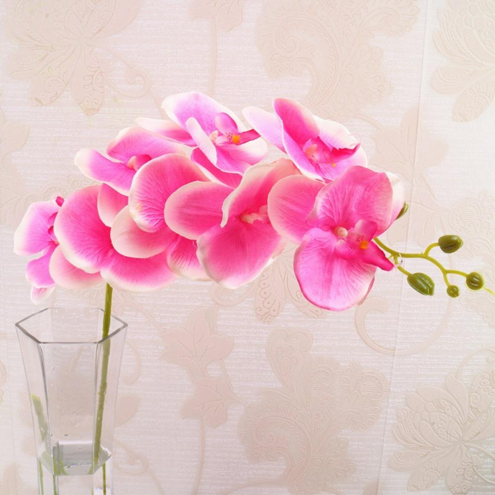 

Сделай сам Ремесло Бабочка Орхидея Искусственный Шелк Поддельное Растение Цветок Домашнее Украшение розовый