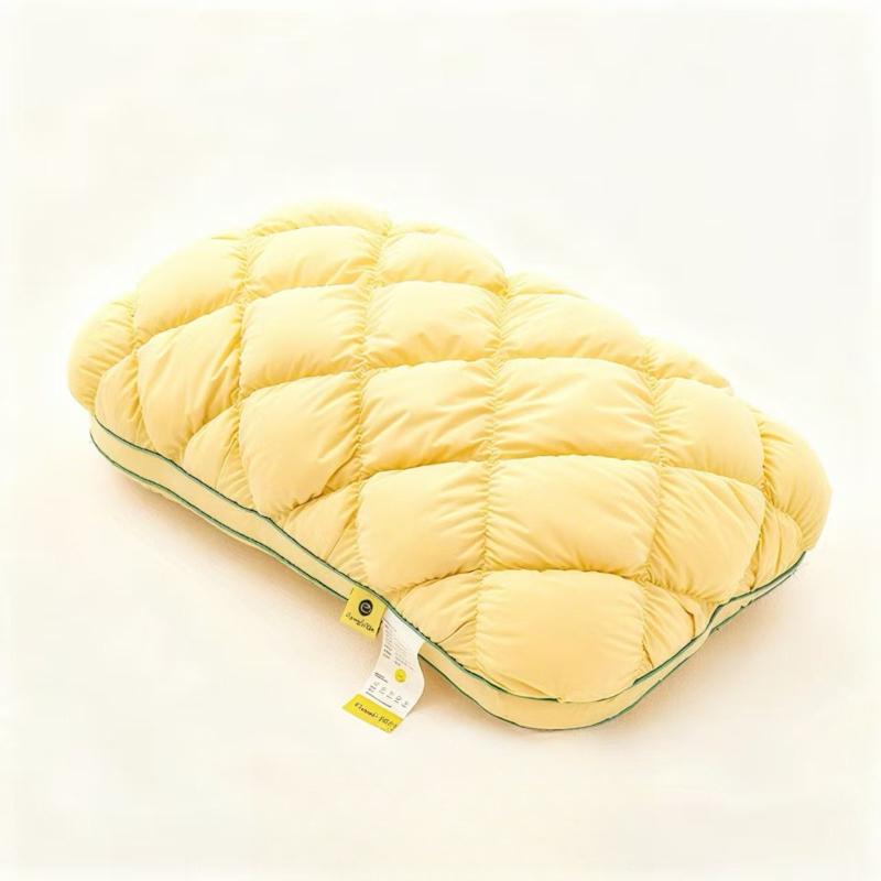 Diamond Grid Pineapple Bread Pillow Sleep Home Student Dormitory Soft Single Pillow Core Soft and Fluffy Without Collapsing Core Head Support Pad