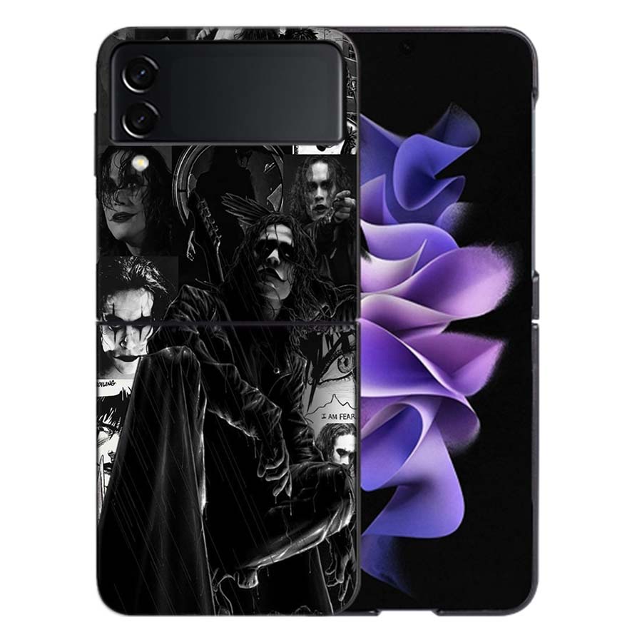 Movie THE C-CROW Phone Case For Samsung Z Flip 6 7 5G Galaxy Z Flip 5 4 3 5G Cases Shockproof Hard Cover TPU