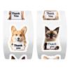 1/2 Rolls Notebook Sticker Pet Theme Copper Plate Paper Cat Dog Printing Decals Laptop Mobile Phone Case Decor