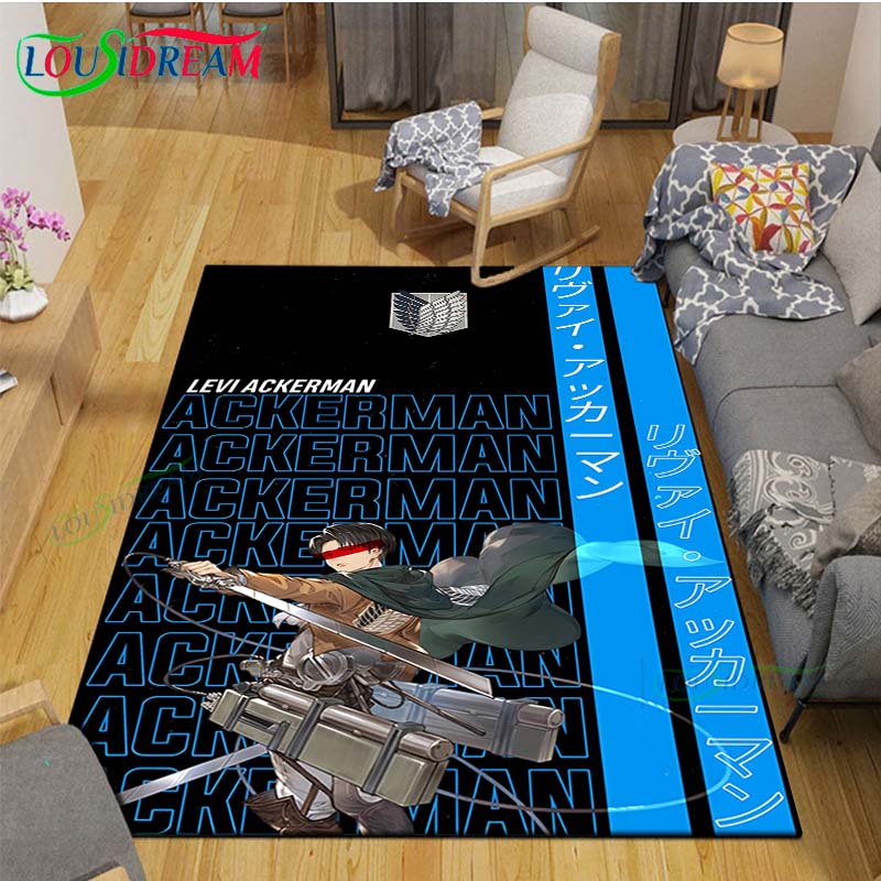 Fashion 3D Cartoon A-Attack T-Titan Printed Carpet Living Room Anti-Skid Area Rug Kids Bedroom Mats Yoga Mat Carpet Decor Gift