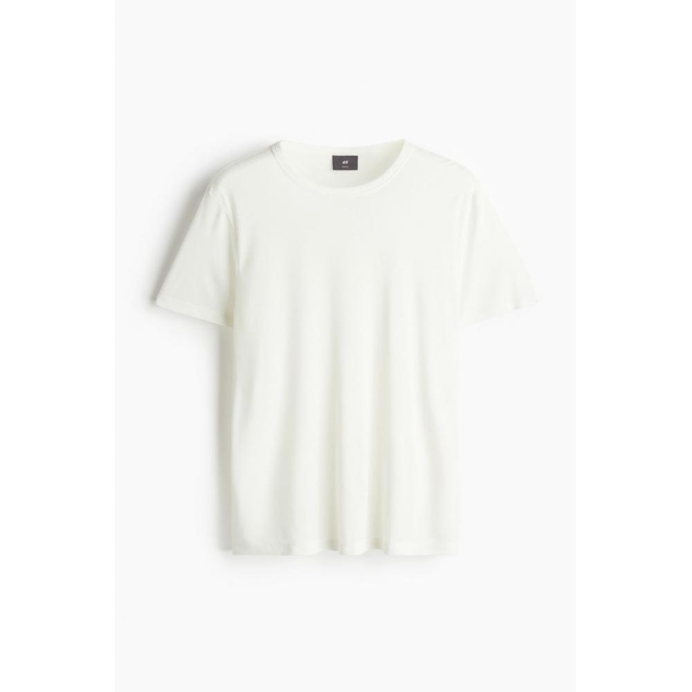 H M sliM FiT T sHirT wHiTe