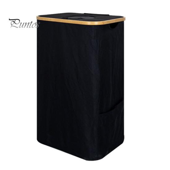 Úložný koš s odnímatelným síťovaným vakem 100L Velkokapacitní koš na prádlo Úložný koš na prádlo s prachotěsným víkem