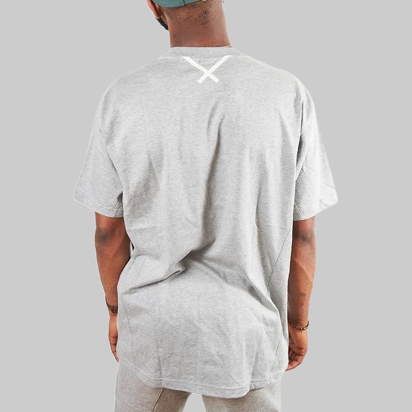 Adidas SS23 Solid Color Crew Neck Pullover Short Sleeve T-Shirt Men Tops Gray BQ3050-Grey