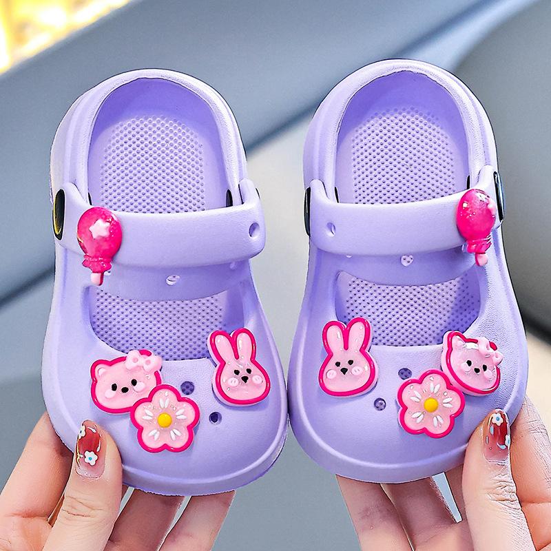 

Girls Sandals Summer New Fashion Princess Shoes EVA Anti slip Soft Bottom Little Girls Flower Indoor and Outdoor Children s Sa 26