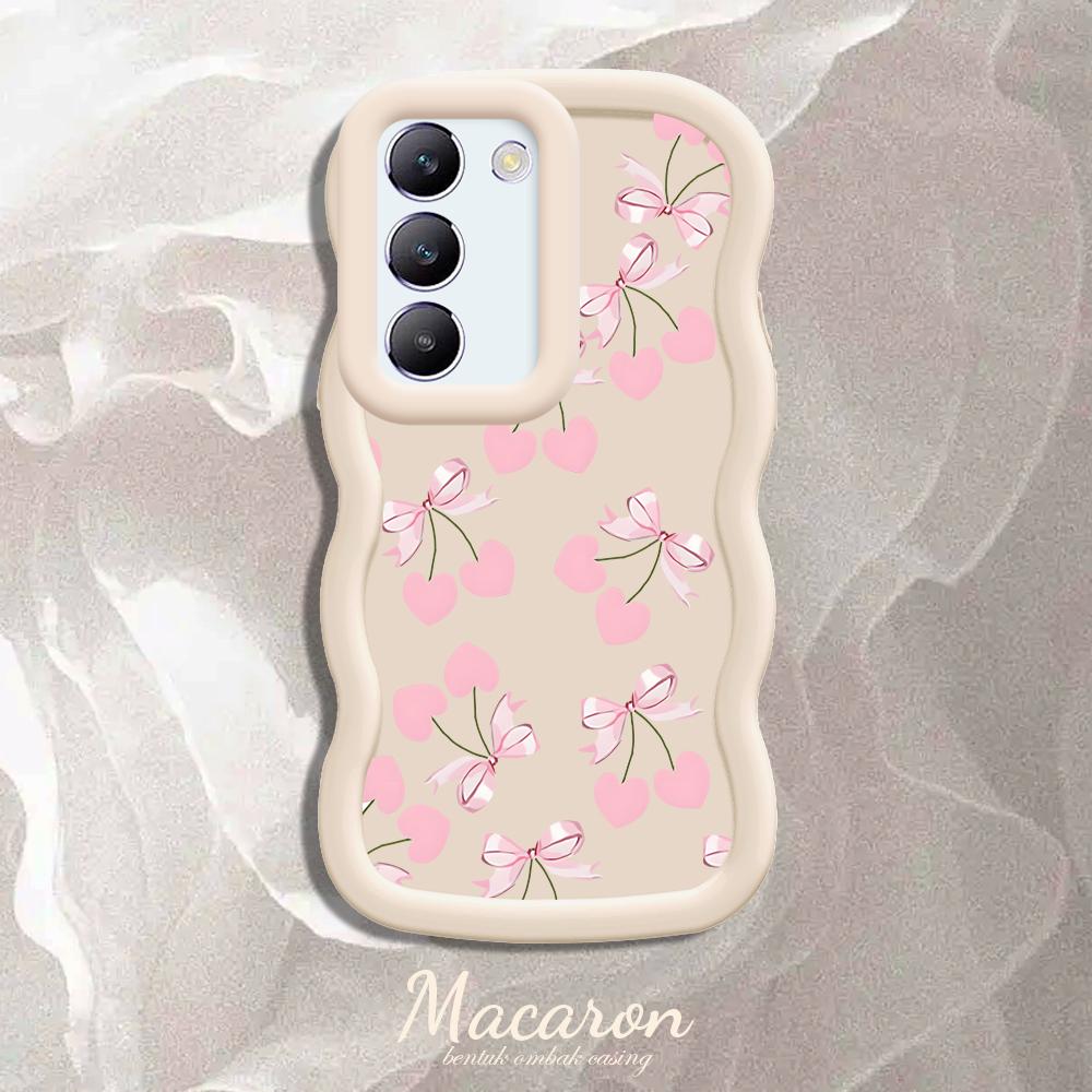 

М який силіконовий чохол Macaron Phone Case з малюнком Big Wave Edge Протиударний захисний гумовий чохол для OnePlus Vivo Motorola Moto Motorola Moto G05 білий