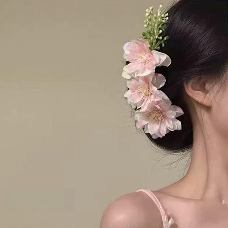 Exquisite Fashion Flower Hair Comb Spring Summer Flower Hair Sticks For Women Girls Elegant Beach Hair Accessories Gifts