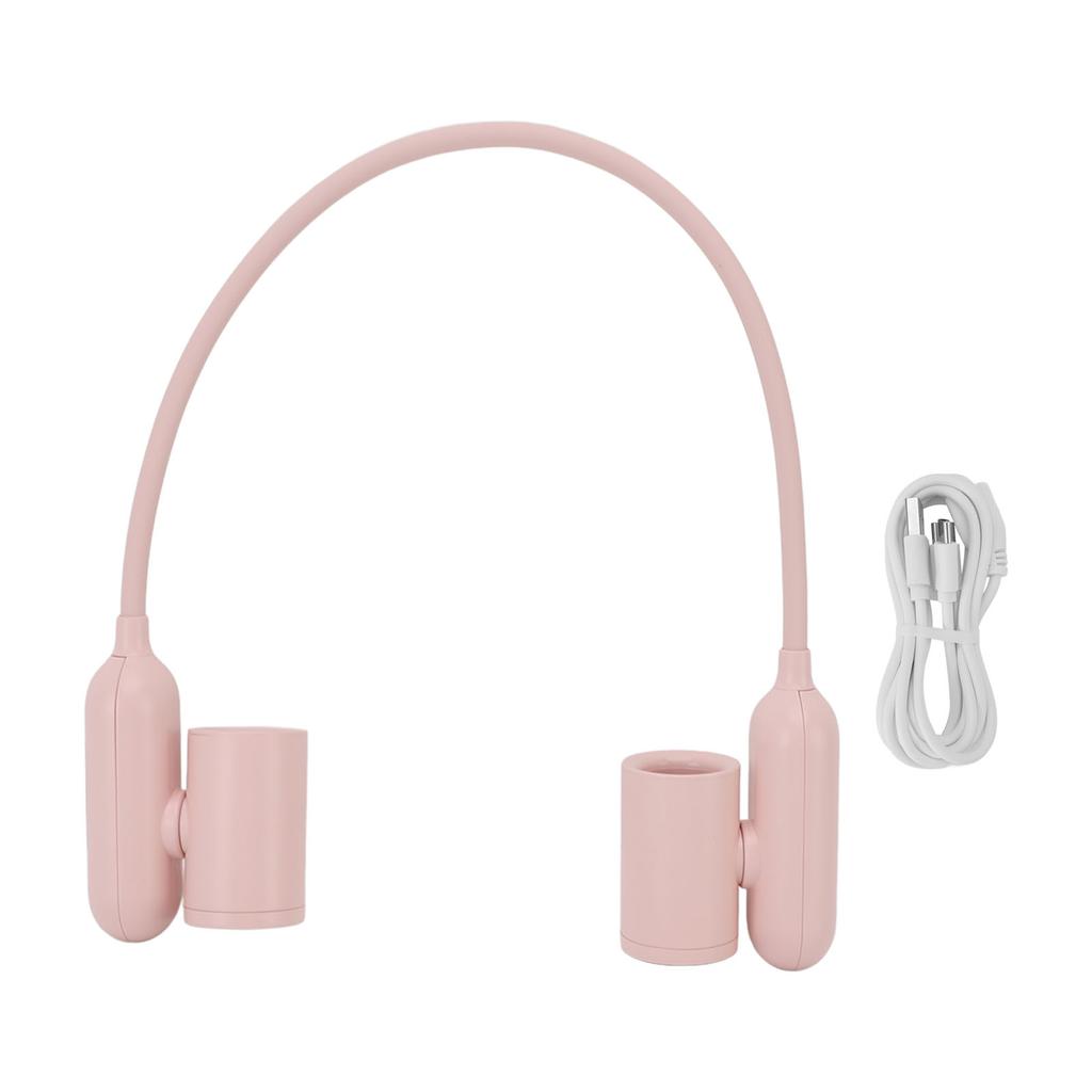 Portable Neck Fan 3 Speeds Battery Operated Wearable Personal Fan USB Rechargeable Strong Wind