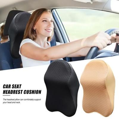 Car Seat Headrest Comfortable Seat Supports Lumbar Backrest Car Seat Pillow Headrest Cushion Pads Memory Foam Car Accessories