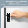 Universal Screen Door Handle & Latches Set Sturdy Aluminum Screen Door Lock & Handle Replacement for Secure Closure