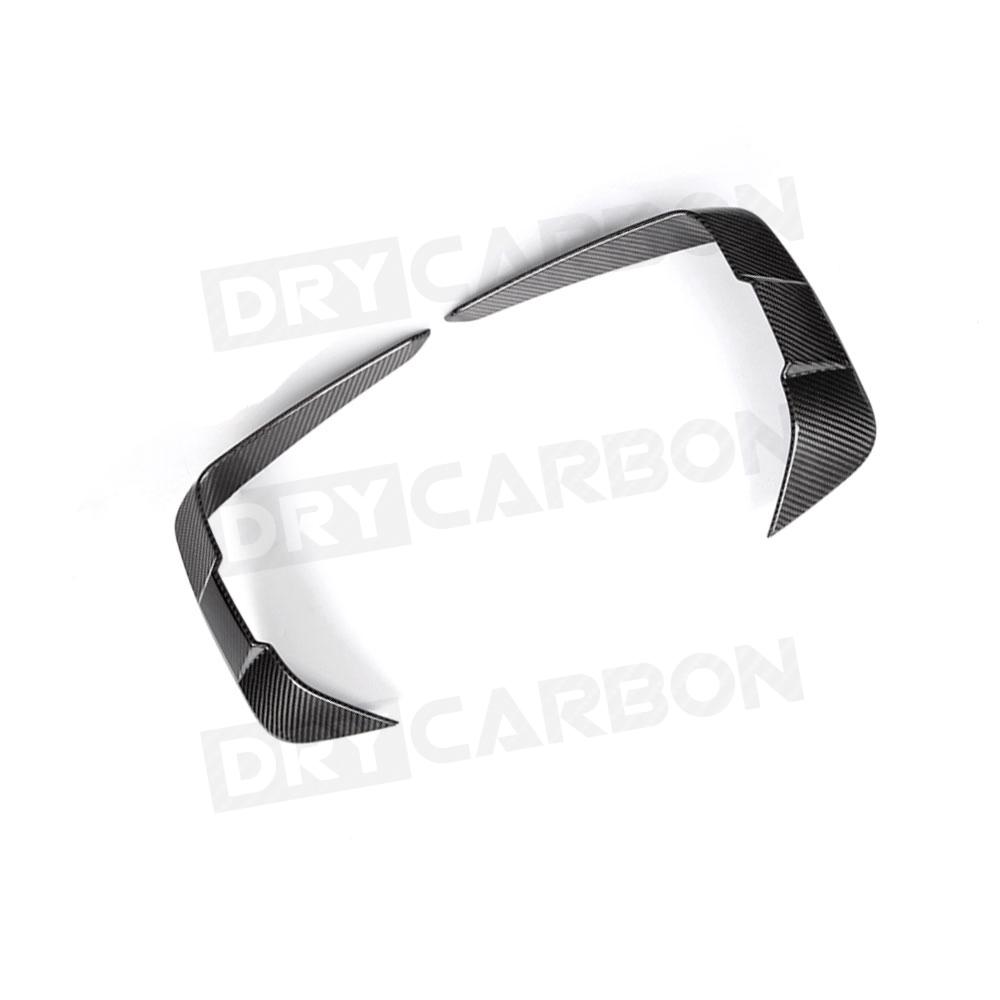 Dry Carbon Fiber Front Bumper Fog Lamp Cover Trims Body Kit for BMW G14 G15 G16 M Sport 2018-2021 Air Vents Decoration FRP