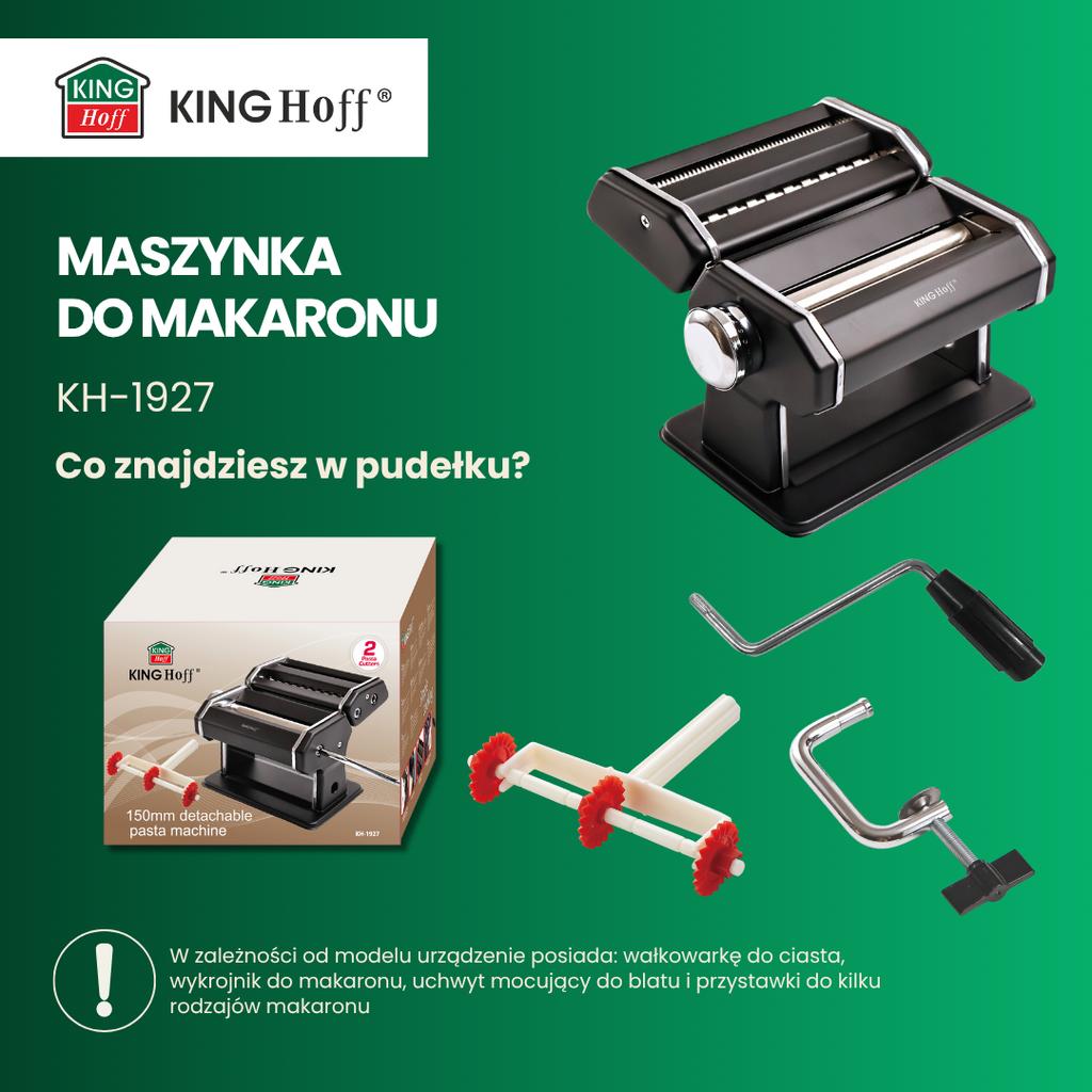Maszynka 2 w 1 do ciasta i makaronu czarna KINGHOFF KH-1927