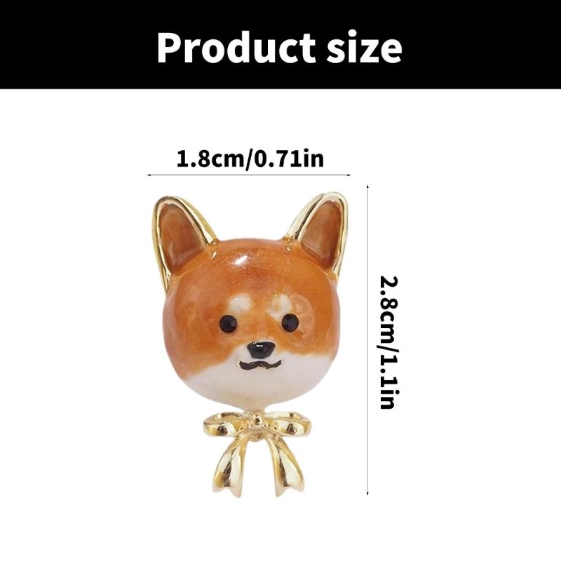 Stylish Shiba Inu Enamel Brooch Elegant Shiba Inu Pin Accessory For Fashion Forward Individuals And Pin Lovers