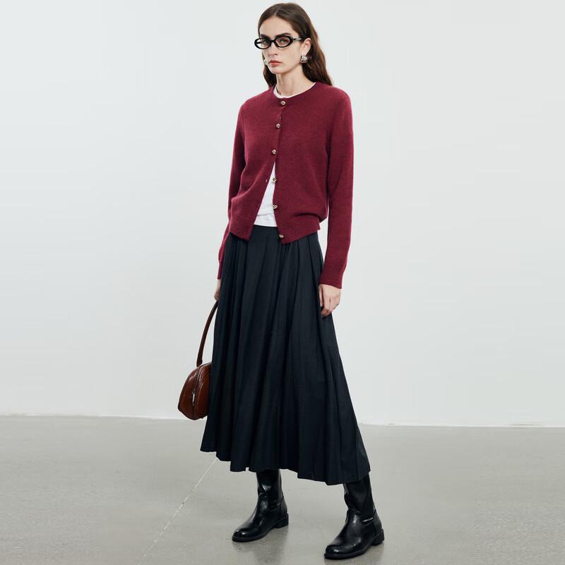 PALUOPO Women's Beaded Button Cashmere Cardigan Sweater