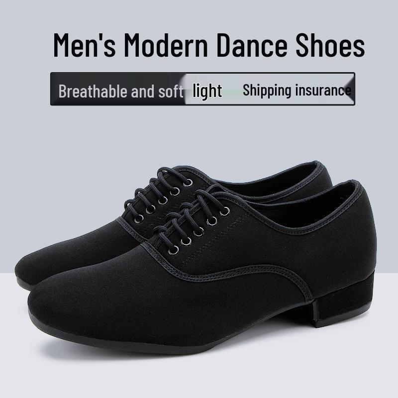 Men's Soft Sole Latin and Modern Dance Shoes for Waltz and Square Dancing