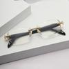 Anti Blue Light Diamond Cutting Men Women Frameless Reading Eyewear Metal High-definition Presbyopia Glasses