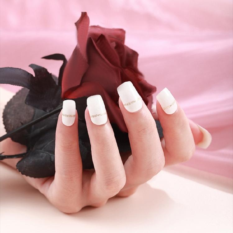 16 Streifen Nagellack-Aufkleber Nagelaufkleber Set für UV-Lampe Designer 3D Nägel Po