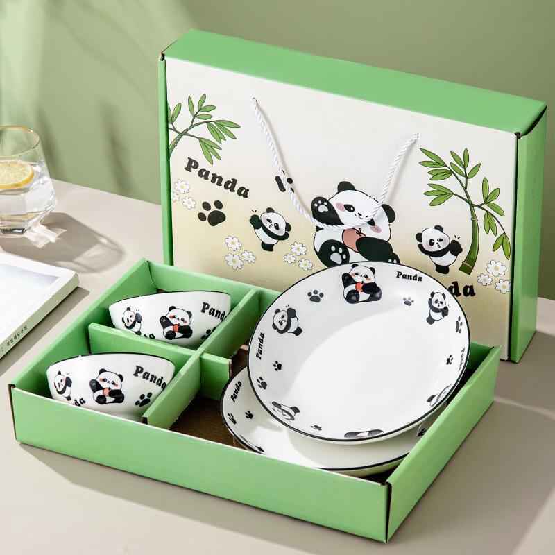 Panda Ceramic Dinnerware Gift Set
