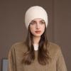 Autumn and Winter New Bald Hat Retro Wool Hat Warm Ear Protector Stack Hat Cold Hat Woman